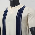 thumbnail image 3 of ZRBYWB Mens Shirts Mens Outdoor Vintage Bottun Long Sleeve Shirt Multi Panel Contrast Knit Casual Top Polo Shirts For Men, 3 of 4