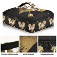 thumbnail image 2 of Iauyy Casserole Carrier for Hot Food Insulated Casserole Travel Carry Bag with Lid Food Warmer Bag for Party/Picnic,Golden Texture, 2 of 7