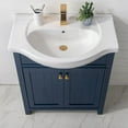 Design Element Marian 30" Single Sink Bathroom vanity in Blue with