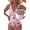 Tropical Floral Print, variant on Women's Floral Print One Piece Swimsuit, Tummy Control Ruched V Neck Bathing Suit with Adjustable Straps
