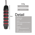thumbnail image 2 of Adjustable Cable Tangle-Free Skipping Rope Comfort Handles for Aerobic Exercise, Fitness Training, 2 of 5