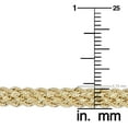 thumbnail image 2 of KoolJewelry 10k Yellow Gold Triple Rope Chain Bracelet (5.75 mm, 7.5 inch), 2 of 4