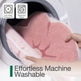 thumbnail image 5 of FRABE Flower Bath Rug, Funny Soft Plush Fluffy Floral Bath Mat, Absorbent, Non-Slip for Bathroom, Bedroom, and Living Room, Bliss Pink, 17x30, 5 of 10