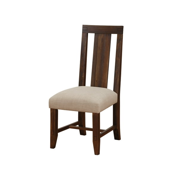 Millstone Modern Wood Set of 2 Chair in Acacia Rustic Brown