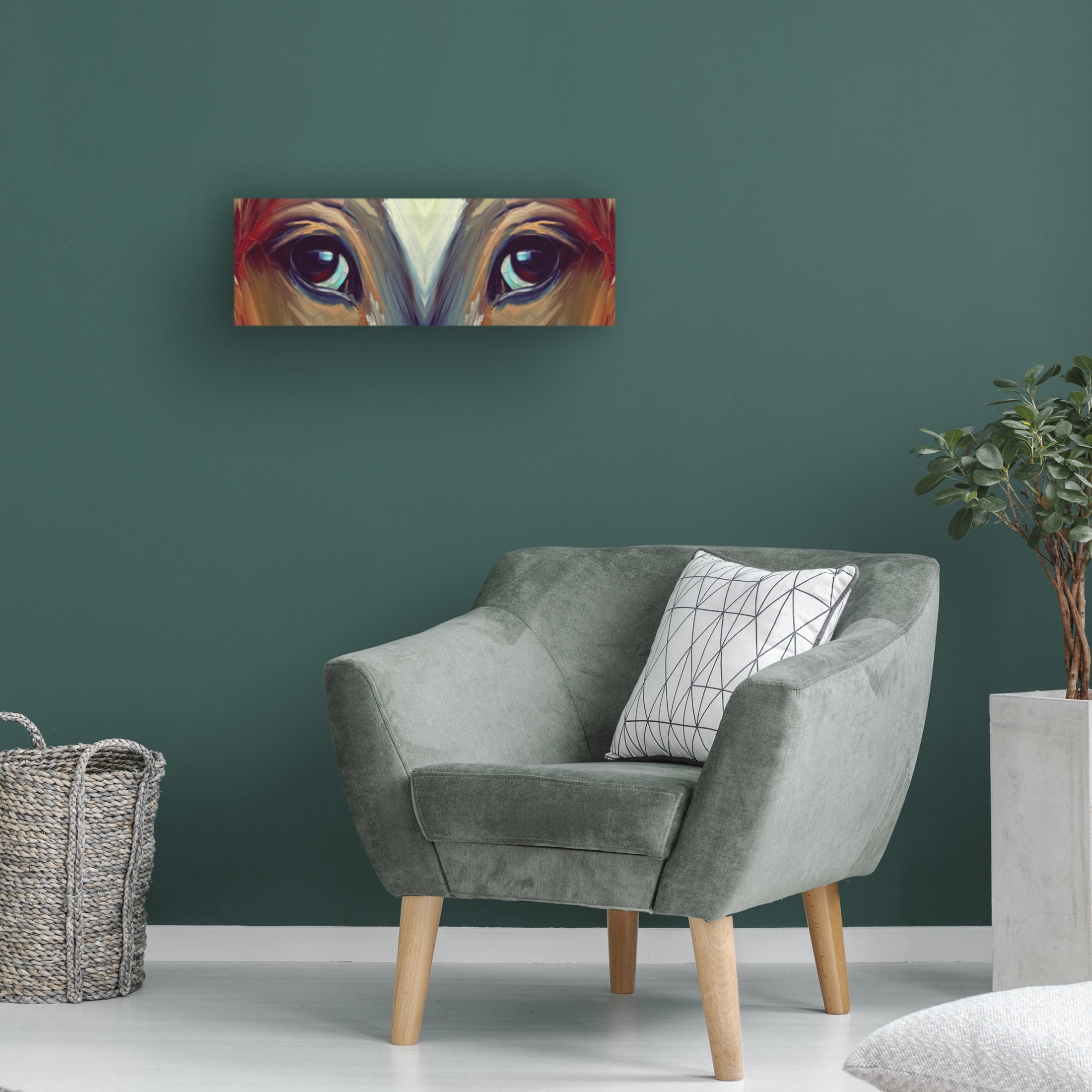 Canvas Wall Art - David Manlove 'Perfect Sense' Wall Art for Living Room, Bedroom, or Office Décor by Trademark Fine Art - 24 x 8 Inches