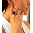 thumbnail image 2 of Lace Blue Agate Golden Statement Ring, 2 of 4