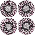 thumbnail image 2 of Shower Caps,Pink and Black Of Leopard Print Waterproof Shower Cap for Women 4 Pieces,Double Reusable Hair Cover for Shower PEVA Elastic Stretch Hem, 2 of 7