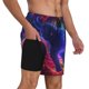 thumbnail image 2 of Fotbe Cosmic Cat Psychedelic Journey Traje de Baño para Hombre – Shorts de Natación de Secado Rápido con Forro y Bolsillos-X-Large, 2 of 6