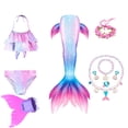 thumbnail image 2 of Traje de baño de cola de sirena para niñas, traje de baño para niños, traje de baño para niños, Bikini, traje de baño, disfraz de Halloween zhangyuxiang unisex, 2 of 2
