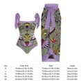 thumbnail image 4 of 2 piezas de traje de baño atlético de playa para mujer a la moda con vestido para accesorios femeninos (púrpura L) DQrwqpou Para Estrenar, 4 of 5