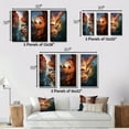thumbnail image 4 of Designart "Nature's Beauty Sunshine in Breaking Waves III" Coastal Waves Framed Wall Art Set Of 3 - Blue Coastal Frame Gallery Wall Set For Home Decor, 4 of 6