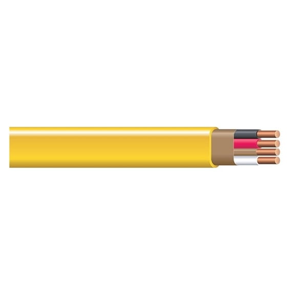 Romex Brand Simpull Solid Indoor 12/3 W/G NMB Cable 50ft coil - SW 63947622