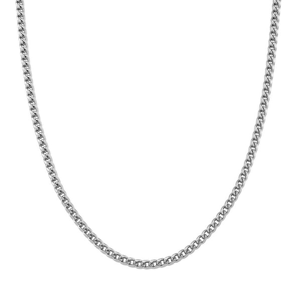 Criss Cross Chain Necklace in Stainless Steel 18-20 Inches Christmas Gifts