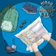 Hibag 12 Travel Compression Bags, 12Pack Rollup Space Saver Storage