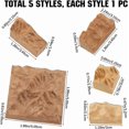 thumbnail image 2 of 5 Styles Resin Epoxy Craft Unfinished Wood Natural Sandalwood Snow Mountain Dried Flower Resin Molds Decorative Craft for Jewelry Necklaces Making DIY Ring Pendant Micro Landscape for DIY, 2 of 6