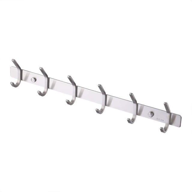 Decoración hogareña Gancho para montaje en pared Suspensión para baño SUS304 Suspensión de acero inoxidable Suspensión con acabado cepillado, AH203H6-2 Zhivalor ZYY-1858