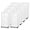 White, variant on Sterilite 3 Drawer Storage Cart - Plastic Rolling Home Organizer - 4 Pack, White