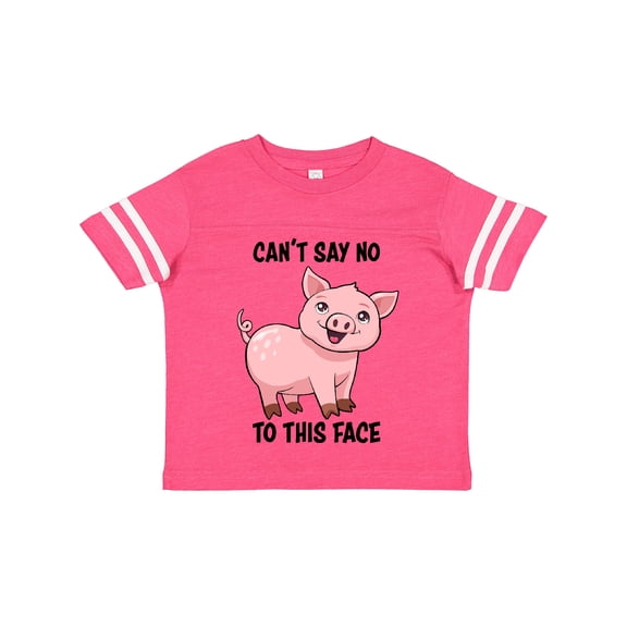 Inktastic Cant Say No to This Face Cute Pig Boys or Girls Toddler T-Shirt