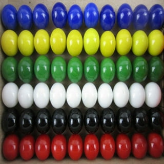 30 LARGE 1" (25mm) Replacement Marbles Aggravation Board game Solid  Color GLASS