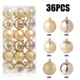 thumbnail image 2 of CHGBMOK 36 Pieces 1.18"/3cm Shatterproof Christmas Ball Ornaments Xmas Tree Pendant Balls for Wedding Birthday Party Gold, 2 of 6