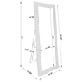 thumbnail image 3 of Mckay 24 x 63 Inch Acrylic Frame Standing Mirror Smokey Grey, 3 of 3