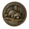 thumbnail image 2 of Challenge Coin under $5! Kadlawus Commemorative Metal Handicraft Gift, Playful Raccoon Challenge Coin Collectible, Metal Decoration for Desk, Unique Gift for Collectors, Funny Gag Gift for Adults, 2 of 6