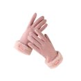 thumbnail image 1 of Minnieouse 1 par de guantes de mujer con pantalla táctil para exteriores, manoplas térmicas de invierno, manoplas de ciclismo, calentador de manos de guantes y mitones Rosado Minnieouse AP014340-03, 1 of 1