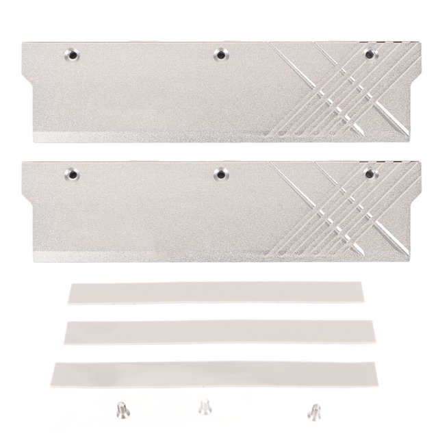 Disipador térmico de refrigeración por agua para ordenador Disipador térmico de refrigeración de memoria de aleación de aluminio Enfriador de memoria DDR5 plateado