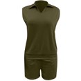 thumbnail image 6 of WAYUTE Short Sets Women 2 Piece Outfits Casual Solid Color Shorts Suit Set Everyday Comfortable Stylish Summer Outfit for Outdoor Activities, 6 of 6