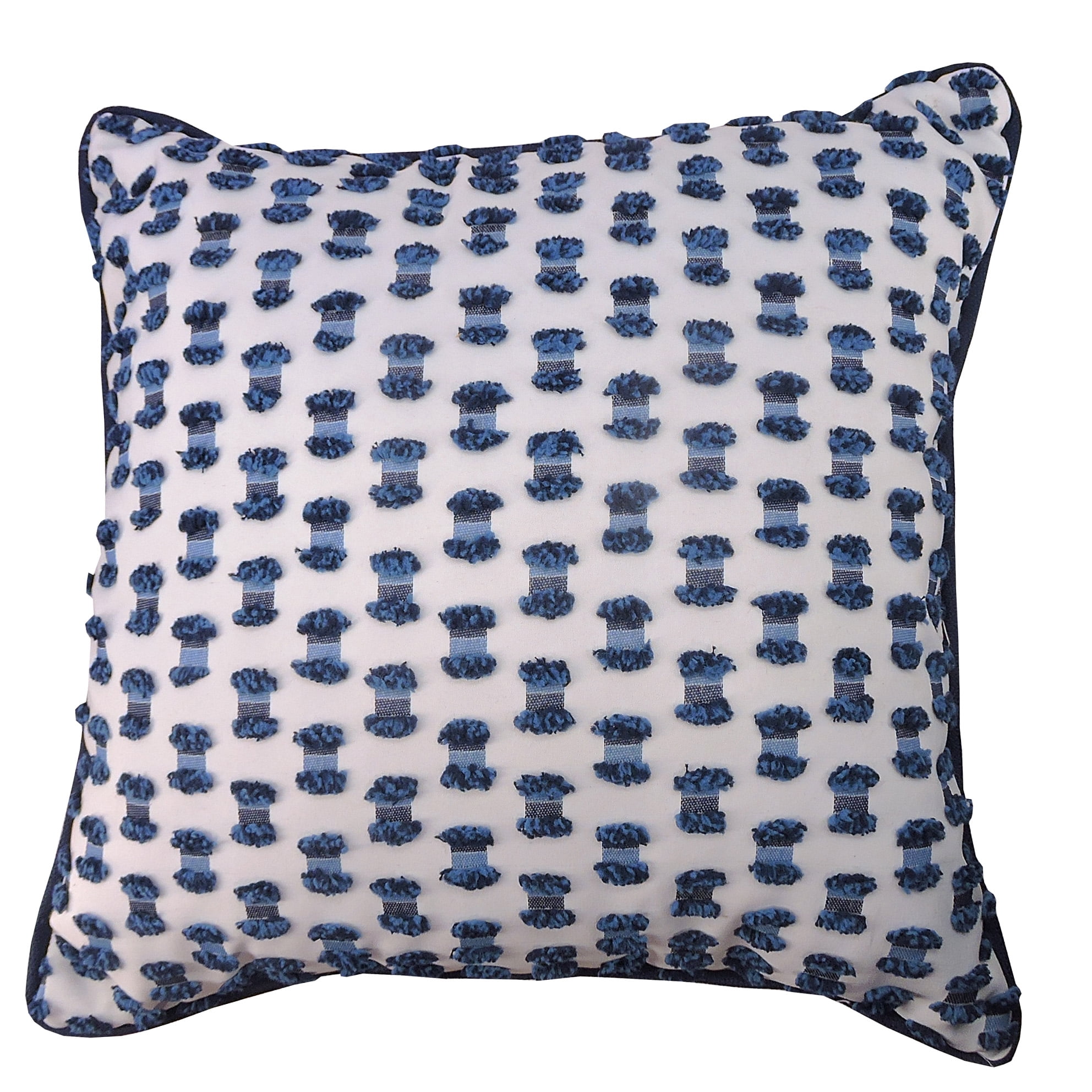 Home Fashions 20x20 Throw Pillow In Navy Dot