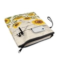 thumbnail image 2 of HELLHERO Butterfly and Sunflower Pattern Book Cover Sleeve Pouch with Handle for Reading Lovers Books Sleeve Storage & Portability for Travel, 2 of 8