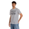thumbnail image 4 of DJH Apparel |Best Way To Get Back On Your Feet Funny Unisex T-shirt, 4 of 8