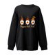 thumbnail image 3 of Blusa holgada de manga larga con estampado de otoño para mujer, suéter informal con cuello redondo, Tops, sudadera Fridja  fjkfkj6354, 3 of 4