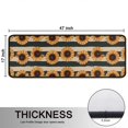 thumbnail image 5 of Kitchen Rugs Sets Of 2,Beige Stripe Sunflower Pattern Anti Fatigue Kitchen Mat Rugs Non Slip Washable,Decorative Kitchen Floor Mats for Kitchen,Sink,Laundry,17"x47"+17"x47", 5 of 5