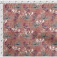 thumbnail image 4 of Soimoi Floral Printed, Poly Canvas Fabric, Decor Sewing Fabric by The Yard 56 Inch Wide,Decorative Fabric for Curtains Tote Bags, Dark Peach, 4 of 5