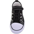 thumbnail image 2 of Unisex Kids Childrens Slip On Touch and Close Canvas Casual Pumps Shoes Trainers - Black - US Child 3, 2 of 7