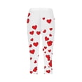 thumbnail image 4 of LEKWK Womens Capri Pants Slim Fit Heart Graphic Print Capris Pants Stretchy Soft Workout Pants for Valentine Outfits and Daily Casual Wear, 4 of 5