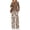 1 Brown-Zebra, variant on Fantaslook Long Sleeve Two Piece Sets for Women Wide Leg Pants Lounge Sets Fall Vacation Travel Outfits Fashion Boho Matching Sets