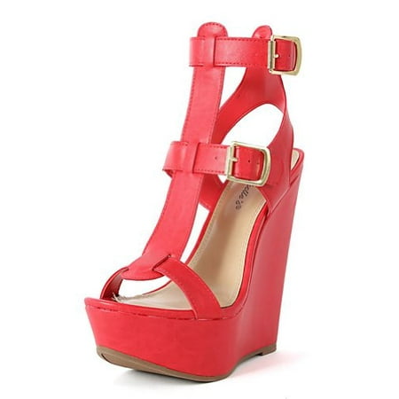 Fourever Funky - Strappy Open Toe Gladiator Emperor Cage Wedges ...