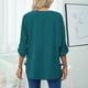 thumbnail image 5 of Blusa Con Cuello En V, Casual De Manga Larga Para Mujer Tops De Moda Cómodos Para Vacaciones Para Club Para Dama ANGGREK  Otros, 5 of 6