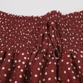 thumbnail image 4 of zaveiop Floral Skorts for Woman Ruffle Mini Skirt with Shorts Underneath Causal Summer Boho Outfits (Wine, XL), 4 of 9