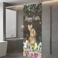 thumbnail image 3 of Easter Window Privacy Film, Spring Watercolor Bunny Eggs Flower Leaf Wood Grain Static Cling UV Sun Blocking Tint Film Heat Control Windows Films for Bedroom Bathroom, Window Stickers 29.5"x78.7", 3 of 7