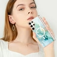 thumbnail image 6 of TECH CIRCLE Strong Magnetic Samsung Galaxy S22 Ultra Case, Compatible with MagSafe Military Grade Drop Protection Colorful Marble Slim Phone Cover for Galaxy S22 Ultra 6.8" 2022,Green Marble, 6 of 6