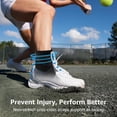 thumbnail image 4 of BN-LINK Ankle Brace, Ankle Compression Sleeve With Adjustable Wrap, Ankle Support for Sprained Ankle, Plantar Fasciitis Relief Brace, for Sports, XL, Blue, 4 of 8