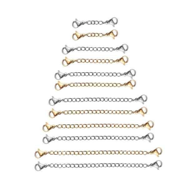 Extenders Chain Extender Silver Necklace Bracelet Forstainless Steel