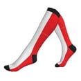 thumbnail image 2 of Italian Flag Compression Socks for Women Men Circulation Graduated Supports Socks for Running Athletic Sports, 2 of 8