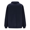 thumbnail image 4 of Chbgutlmr Womens Sweatshirt Lapel Neck Quarter Button Long Sleeve Pullover Casual Loose Sports Tops Fall, 4 of 8