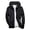 Black, variant on IROINNID Men's Long Sleeve Zip Up Mid-Length Jacket Solid Color Leisure Pocket Reflective Coat Loose Medium And Long Tops Sweatshirts Blouse