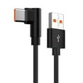 thumbnail image 1 of USB C Right Angle 90° Elbow Nylon Braided USB A to C 66W Fast Charging, 1 of 8