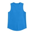 thumbnail image 3 of POUNOO Womens Tank Tops Loose Fit Crew Neck Sleeveless Curved Hem Casual Tops Minimalist Everyday Wear Tees Gift, 3 of 8